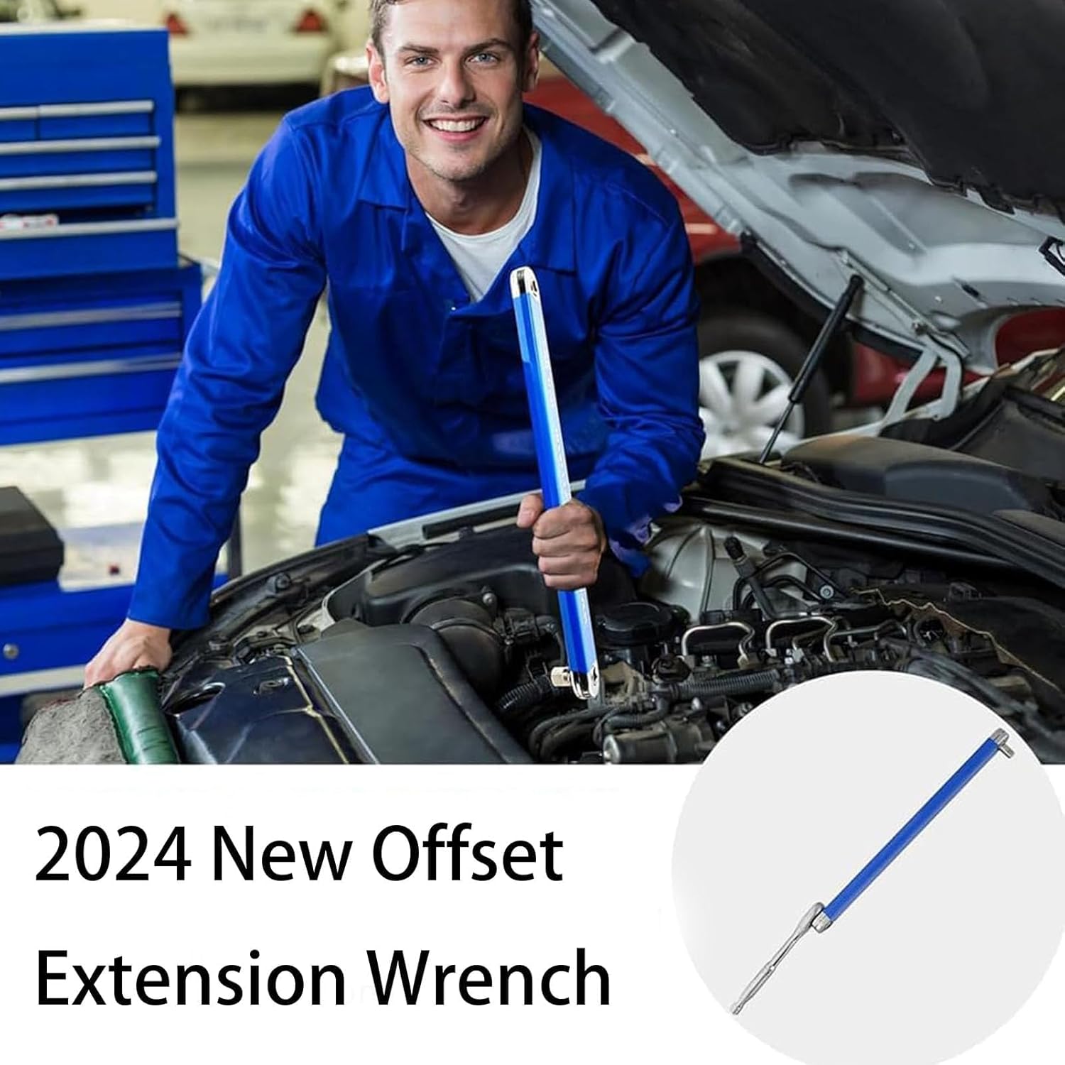Offset-Verlängerungsschlüssel - Maximale Reichweite für enge Schrauben
