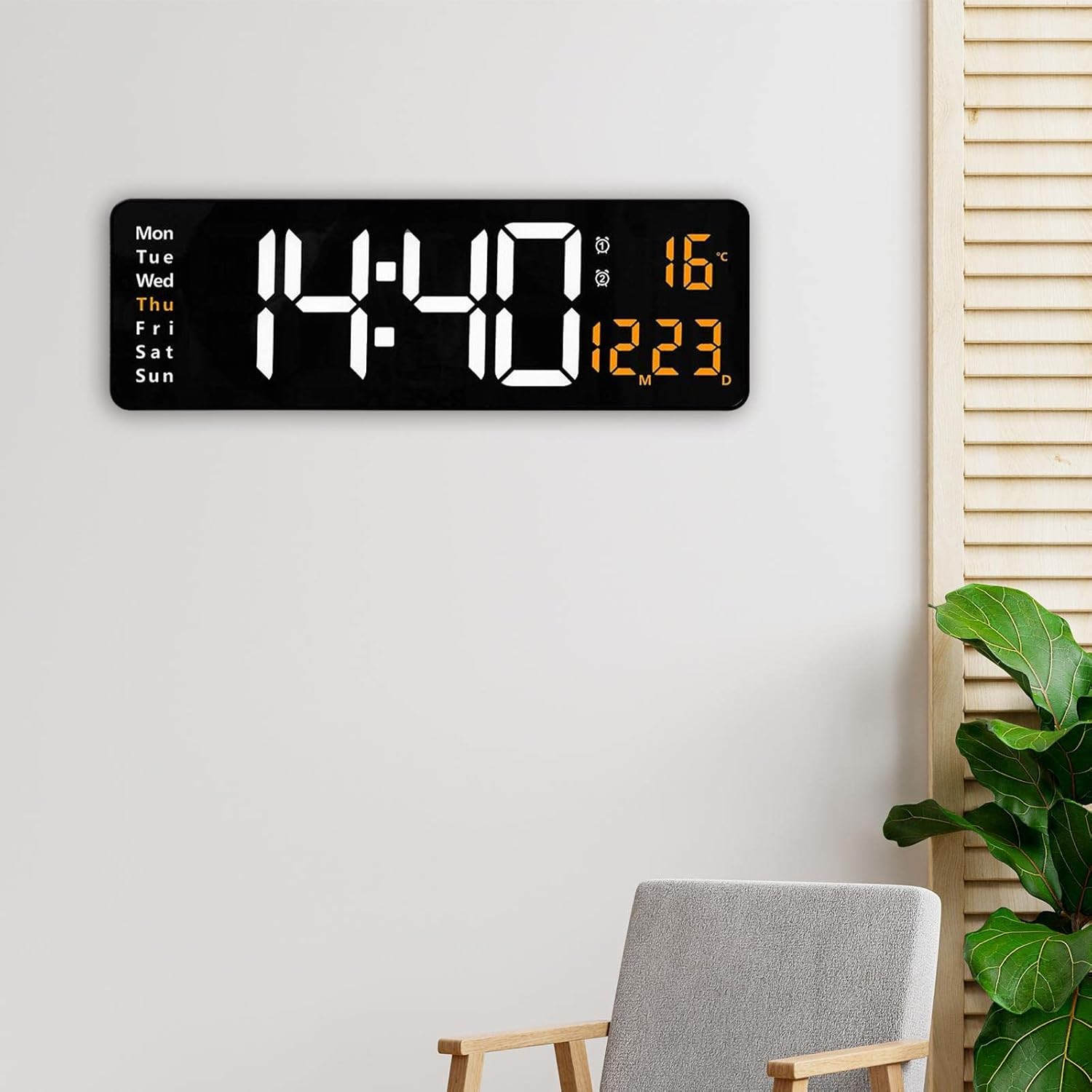 TimeVision Pro  - Großbild-Digitalwanduhr | 50% RABATT