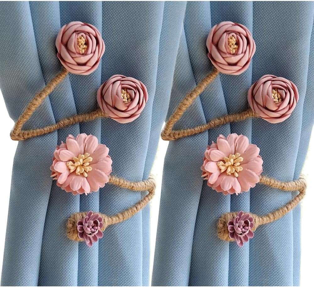 Primst 2er Pack flexible Blumenvorhang Raffhalter