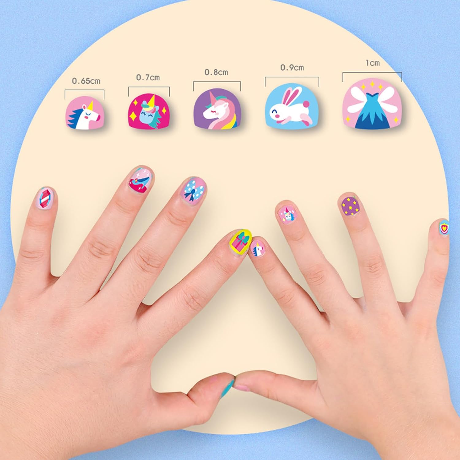 FunNails - 520 Stücke Nagelaufkleber für Kinder | 50% RABATT