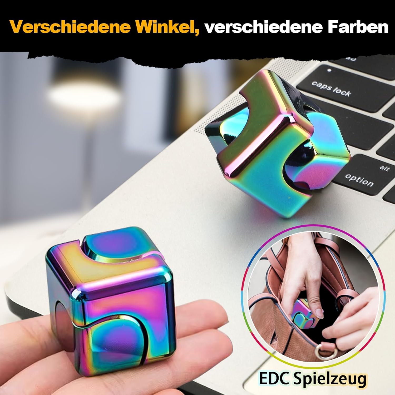 Infinity Fidget Cube Spinner Spielzeug für Kinder und Erwachsene