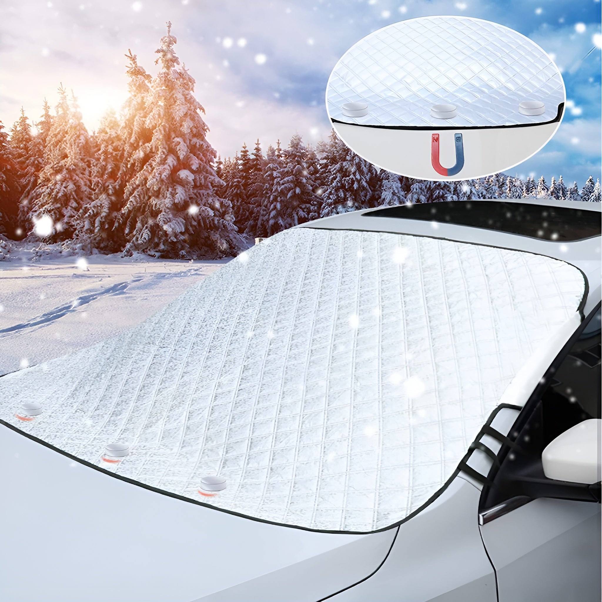 FrostGuardPro - Magnetische Anti-Schnee-Decke | 50% RABATT