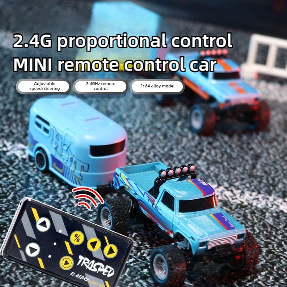 Mini RC Truck 1:64 - Präzise Steuerung & Robuste Bauweise, 6 Farben
