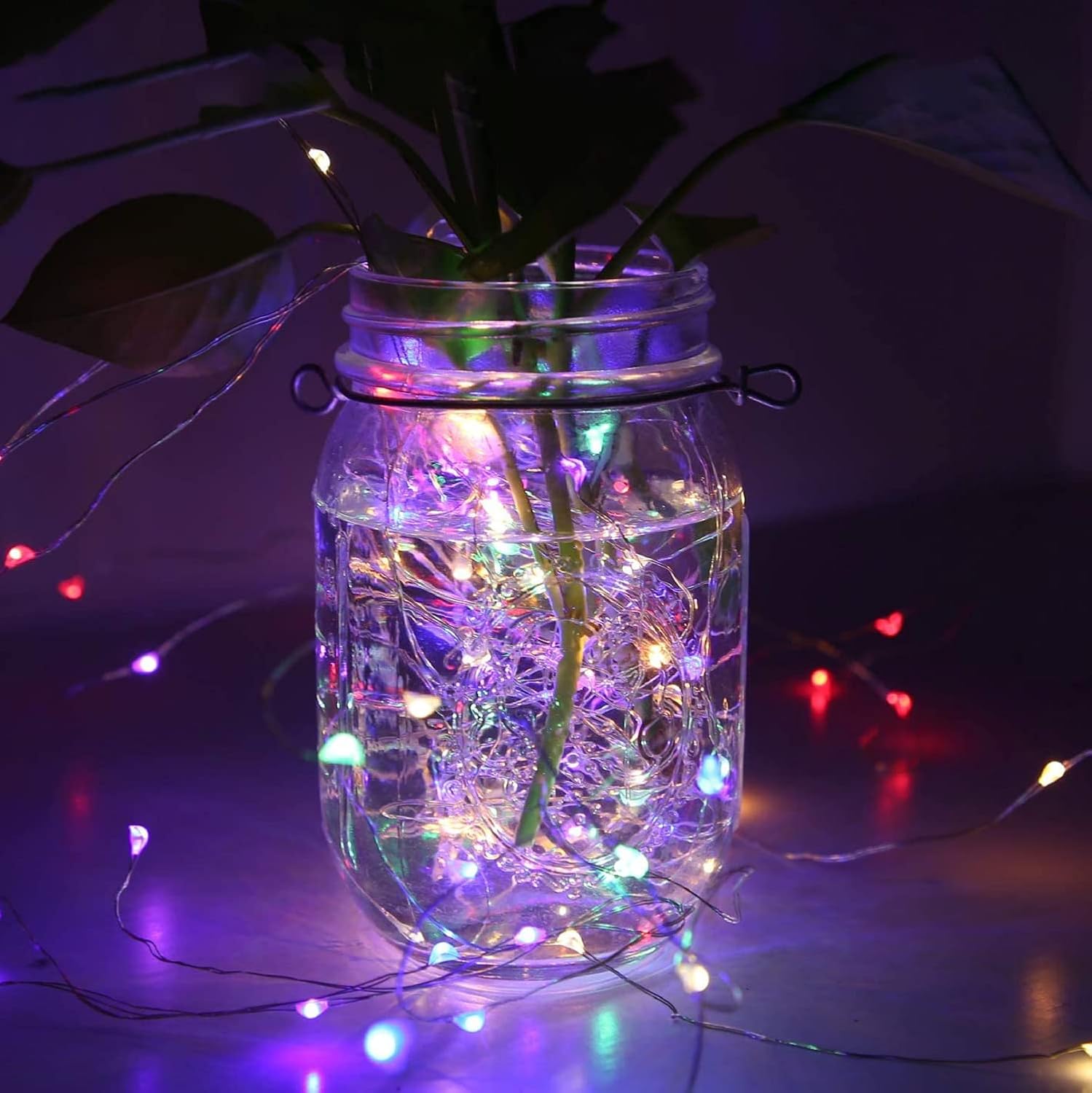 Lichtzauber - Multicolor Fenster Vorhang LED String Dekorative Lichterkette