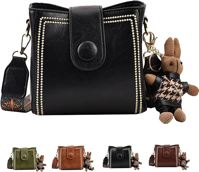 Vintage Fashion Tasche mit verstellbarem breitem Schulterriemen