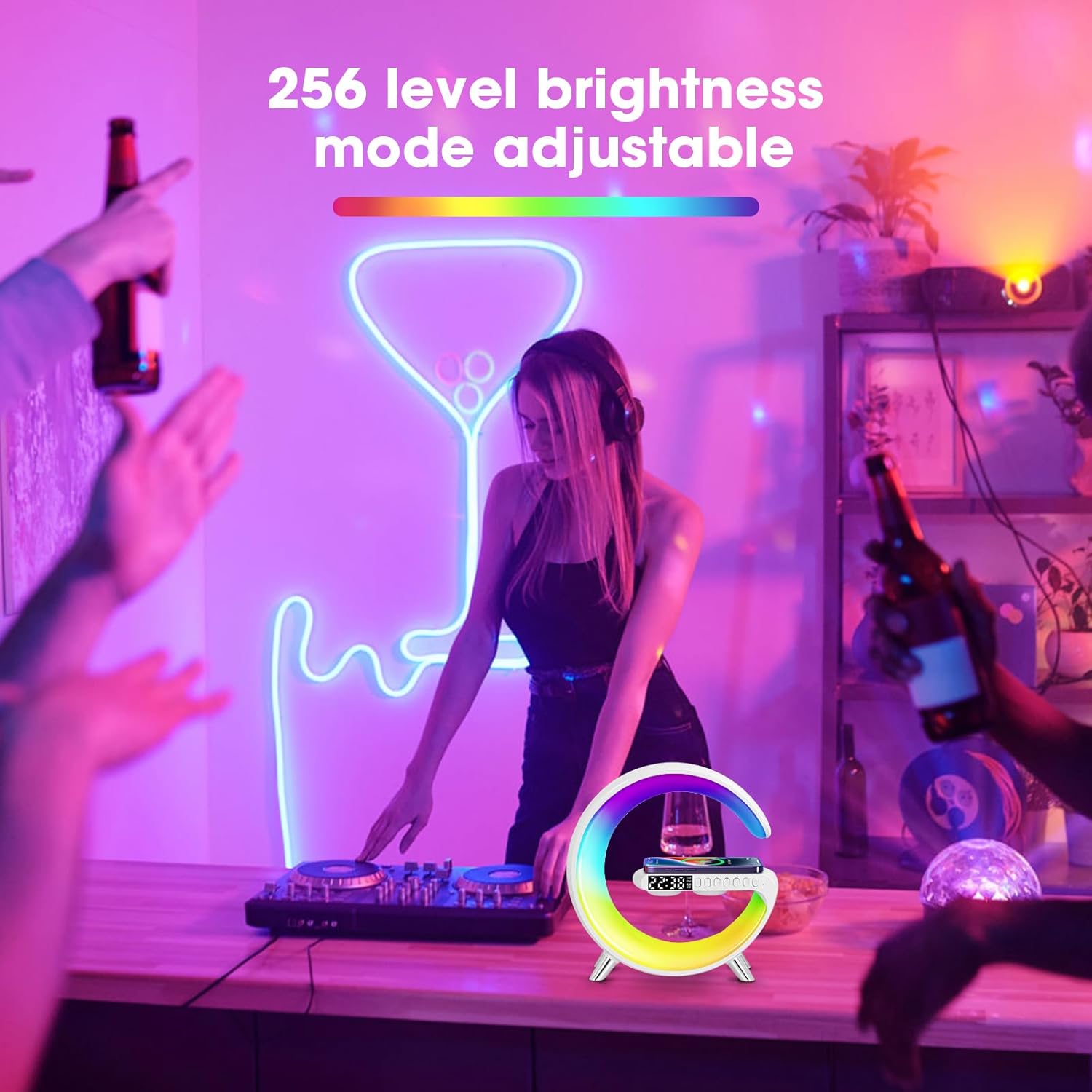 Nachtlichtlampe mit App-Steuerung Bluetooth-Lautsprecher