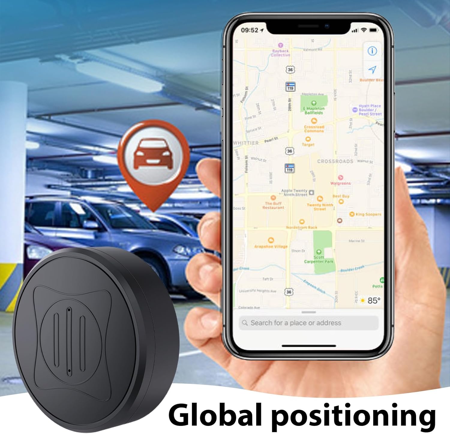 SafeTrack - Magnetischer Mini-GPS-Tracker-Sender Echtzeit-Ortung | 50% RABATT