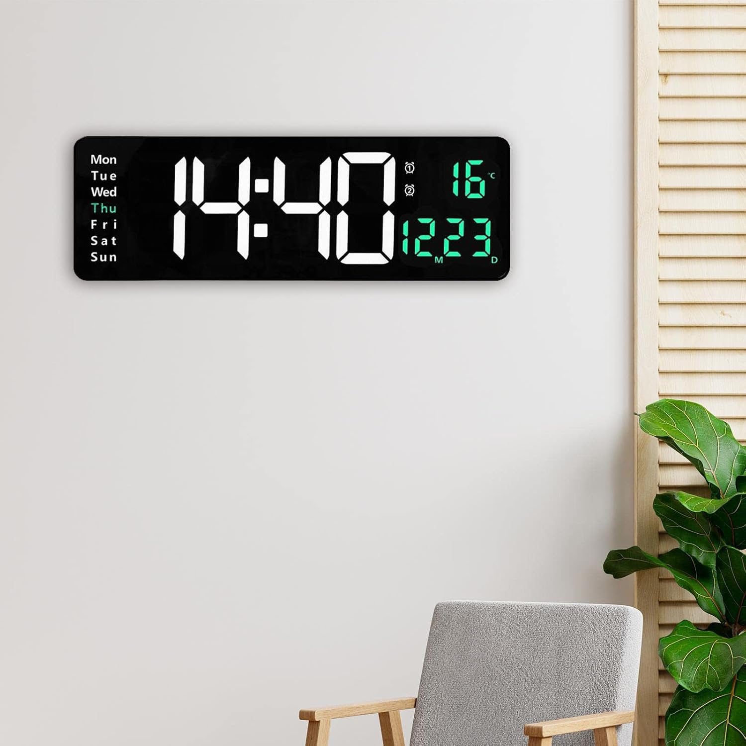 TimeVision Pro  - Großbild-Digitalwanduhr | 50% RABATT