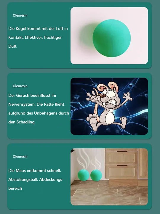 Ratten- und Insektenabwehrbälle