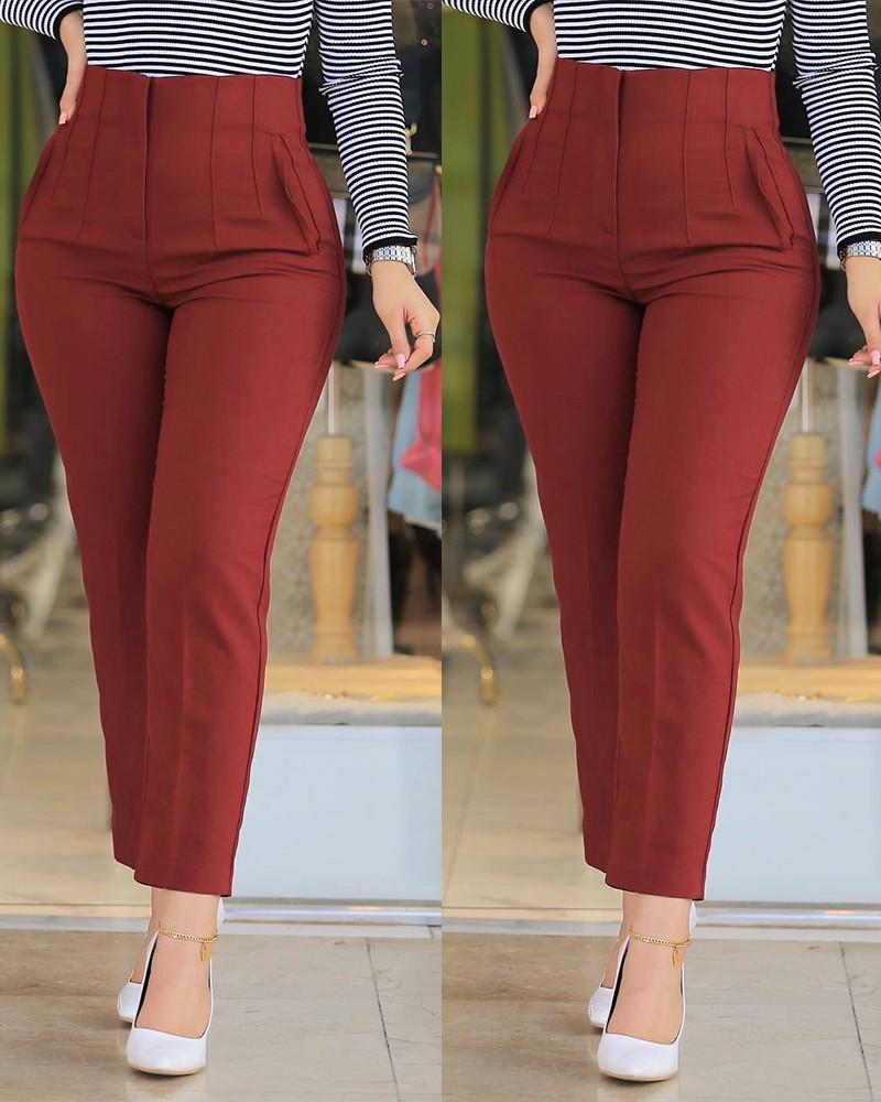 Marie - Bundfaltenhose mit hoher Taille | 50% RABATT