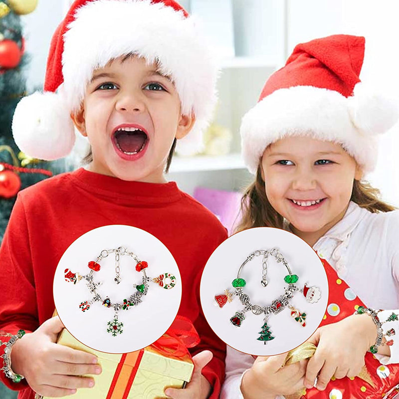 CharmWunder - DIY 24 Tage Weihnachts-Countdown-Kalender Armbänder Set | 50% RABATT