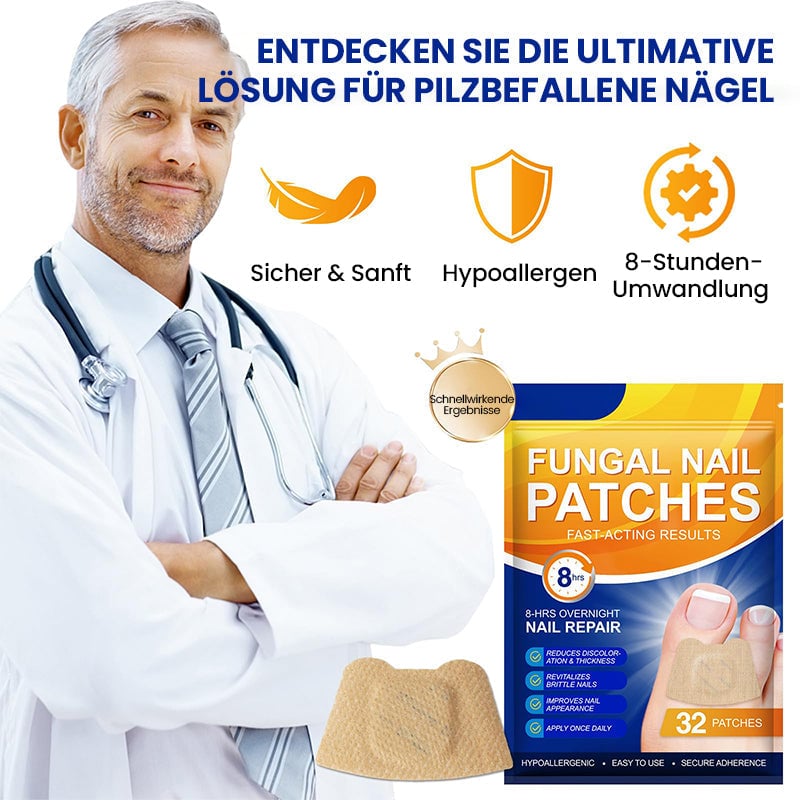 Pilz Nagelpflaster für Zehennagelpilz Linderung | 60+60 GRATIS