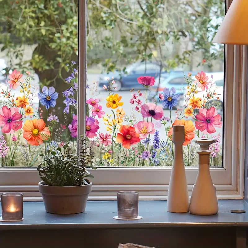 BloomView™ Farbenfroher Fensteraufkleber | 1+1 GRATIS
