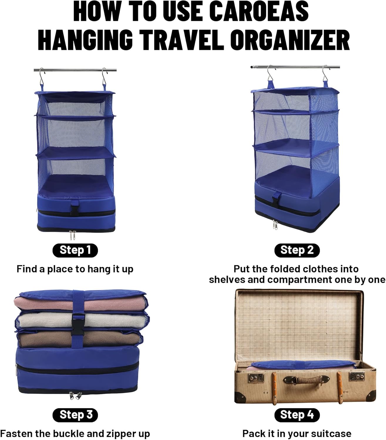 Tragbare hängende Reiseregale