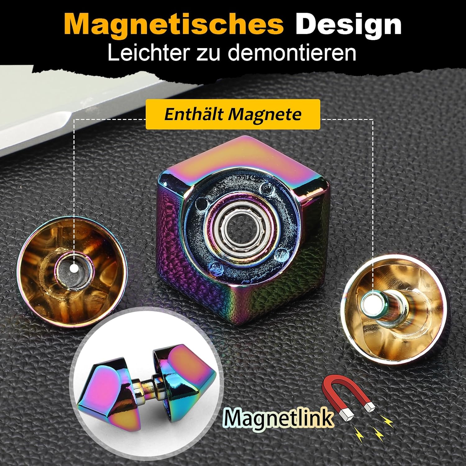 Infinity Fidget Cube Spinner Spielzeug für Kinder und Erwachsene