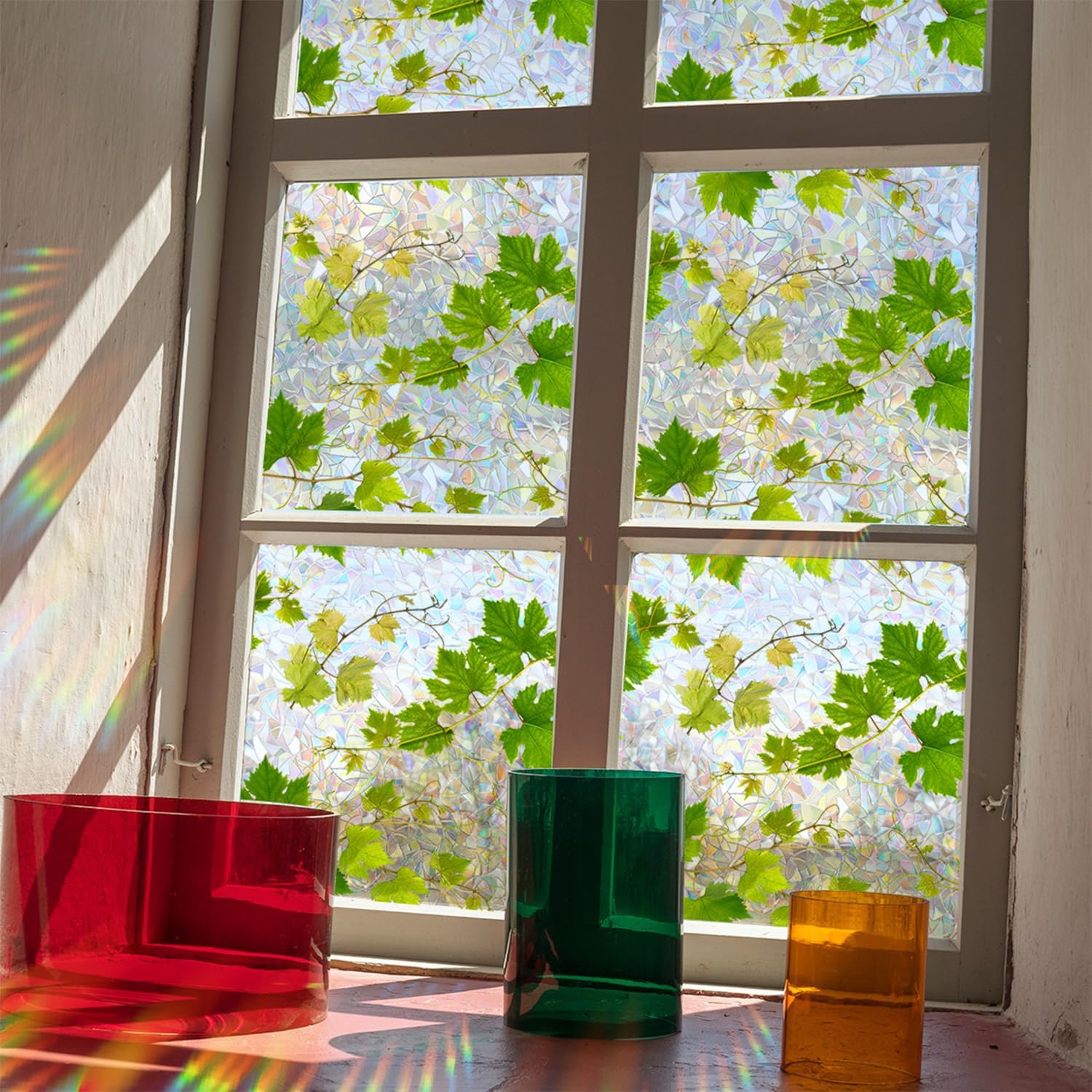UV-Schutz Regenbogen-Glasaufkleber für die Privatsphäre zu Hause