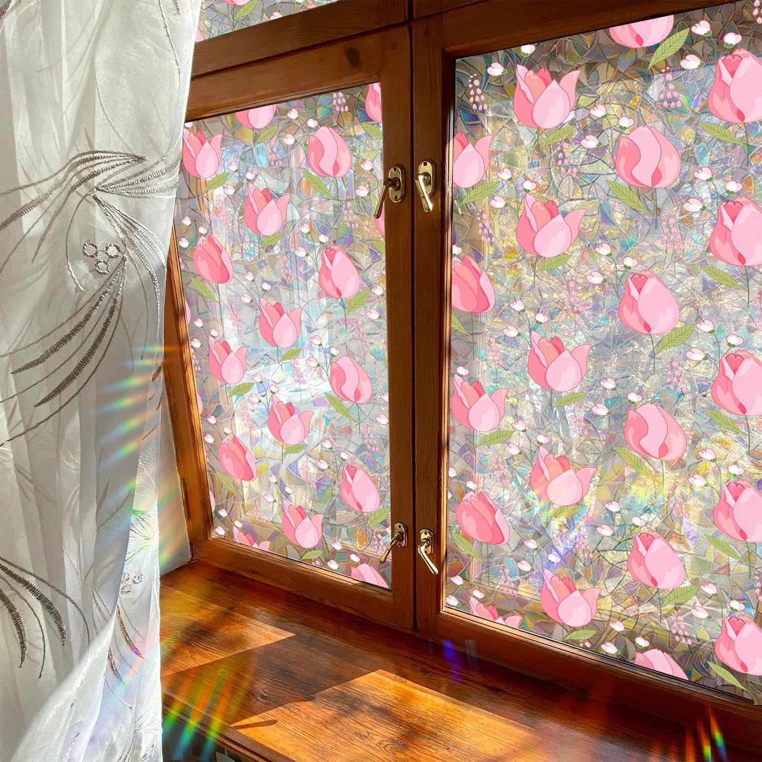 UV-Schutz Regenbogen-Glasaufkleber für die Privatsphäre zu Hause