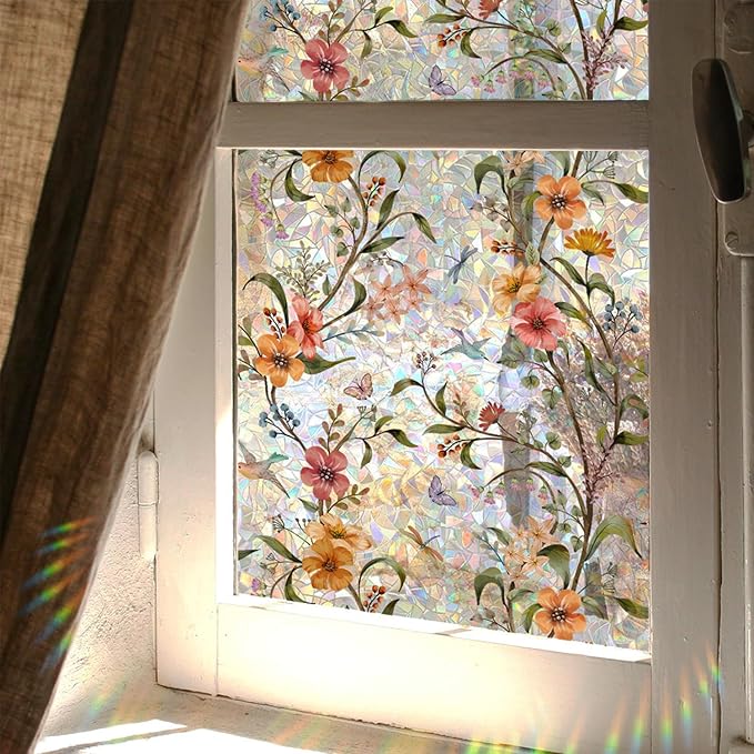UV-Schutz Regenbogen-Glasaufkleber für die Privatsphäre zu Hause
