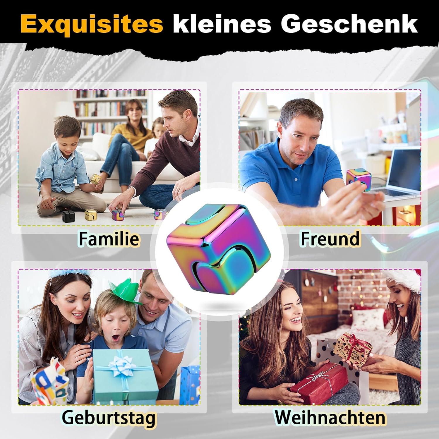 Infinity Fidget Cube Spinner Spielzeug für Kinder und Erwachsene