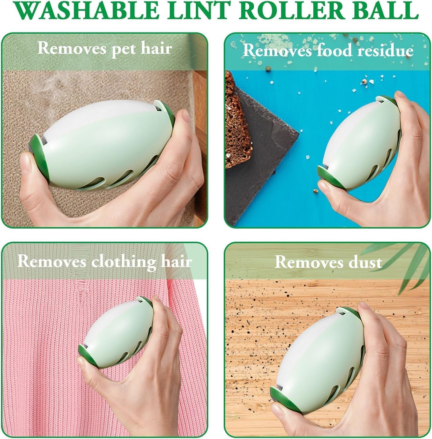 Fashion mania Wiederverwendbarer Fusselroller Ball