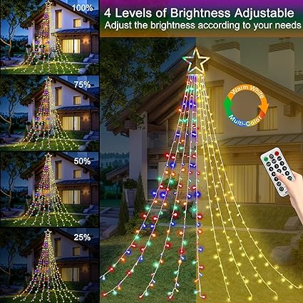Multicolor LED-Weihnachtsbäume | 50% RABATT