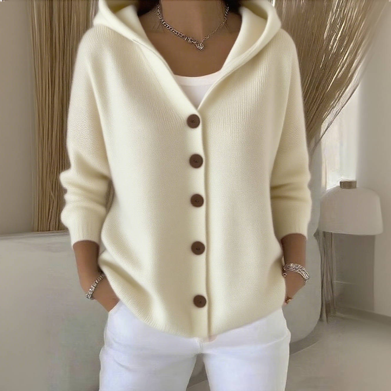 Hanneke – Bequeme  Damenstrickjacke für Jeden Tag | 50% RABATT