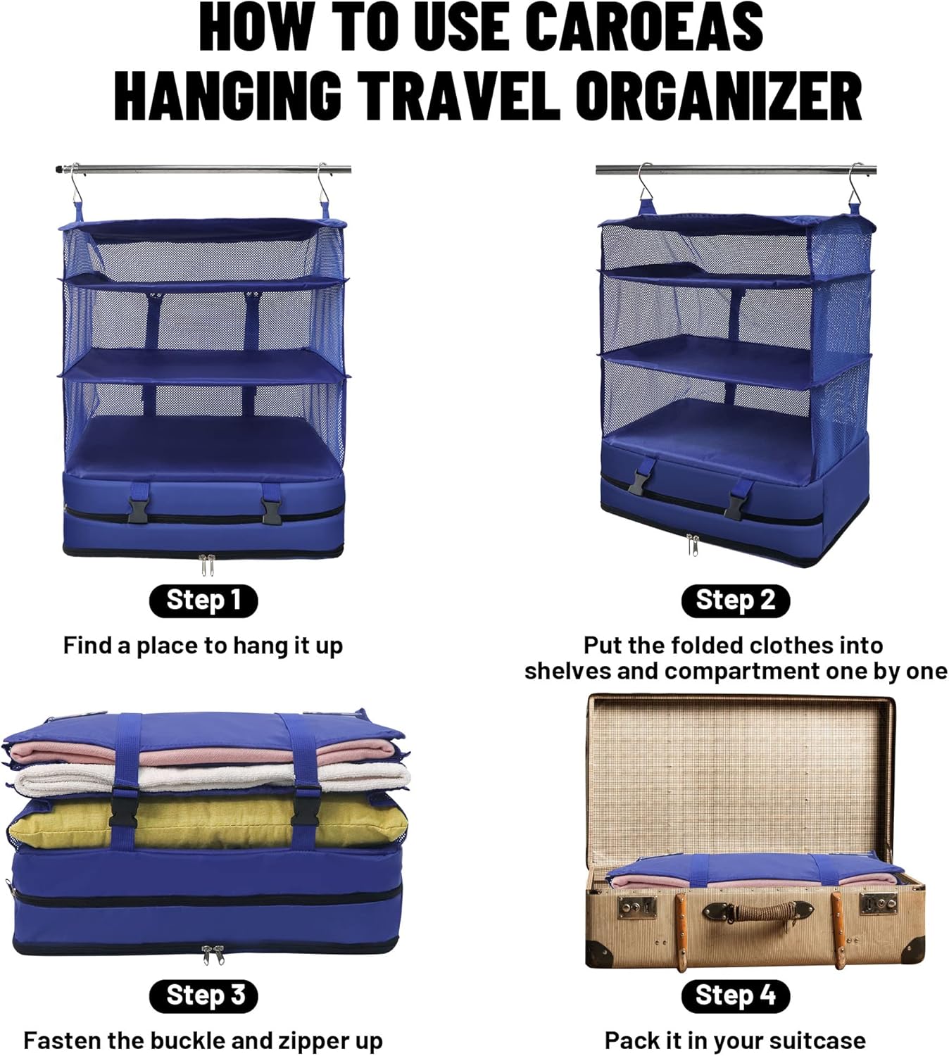 Tragbare hängende Reiseregale