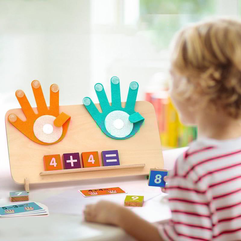 MatheSpaß – Montessori Fingerzählen Lernspielzeug | 50% RABATT