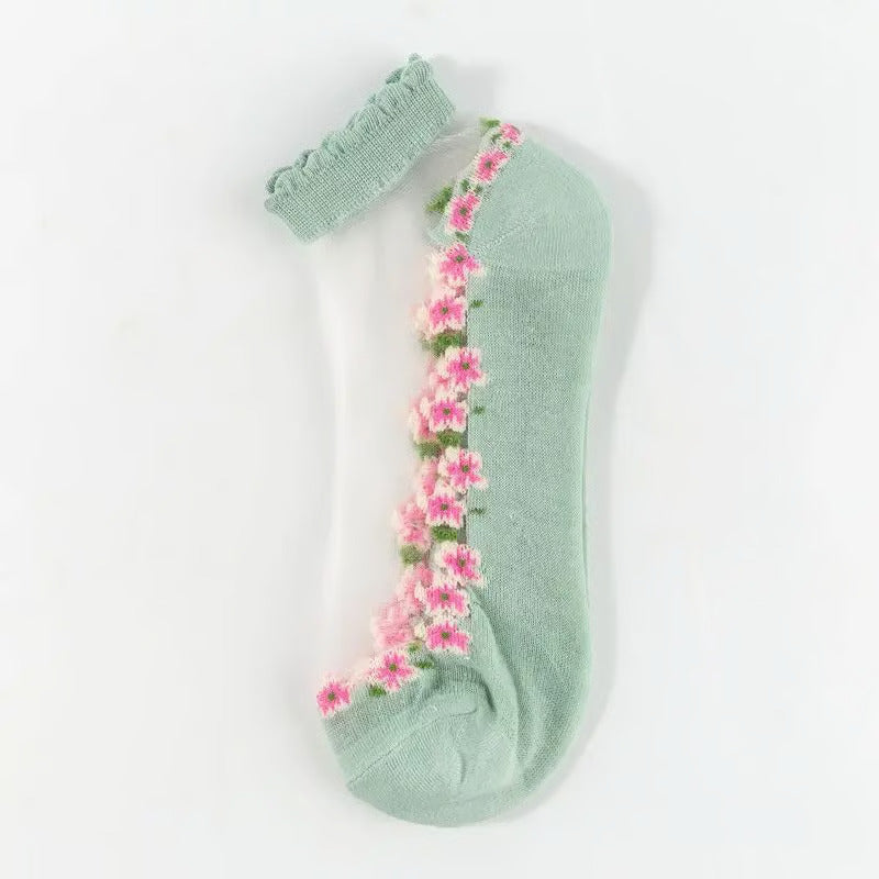 FloraLux® Spitze‑Söckchen | 5+5 paar GRATIS