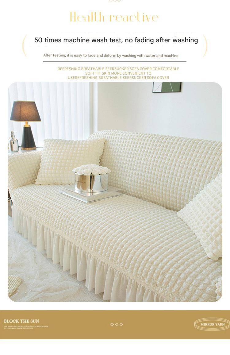 LuxLace™ Premium Seersucker Sofabezug | 50% RABATT