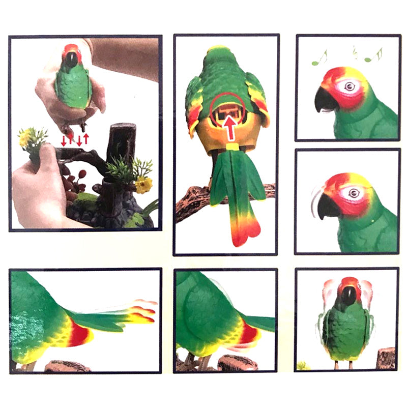 Zaubervogel™  Singendes und bewegliches Papageienspielzeug | 50% RABATT