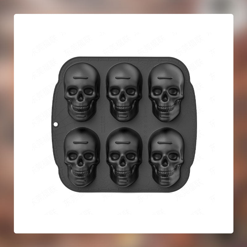 🎃 Totenkopf-Silikonform für Kuchen – Kreative Backideen für jeden Anlass! 💀 | 50% RABATT