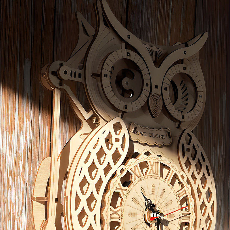 EcoClock - Nachhaltige 3D-Holzuhr aus recycelbarem Birkensperrholz | 50% RABATT