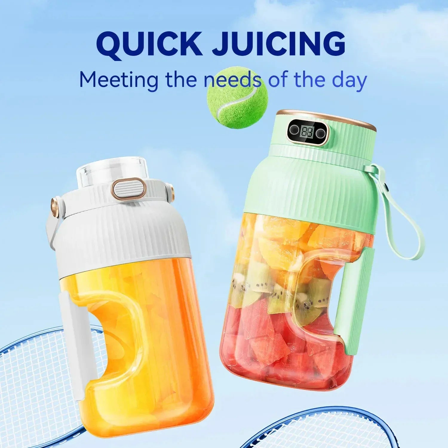 JuicyGo™ – Die multifunktionale, tragbare Saftpresse-Cup für frische Vitamine überall
