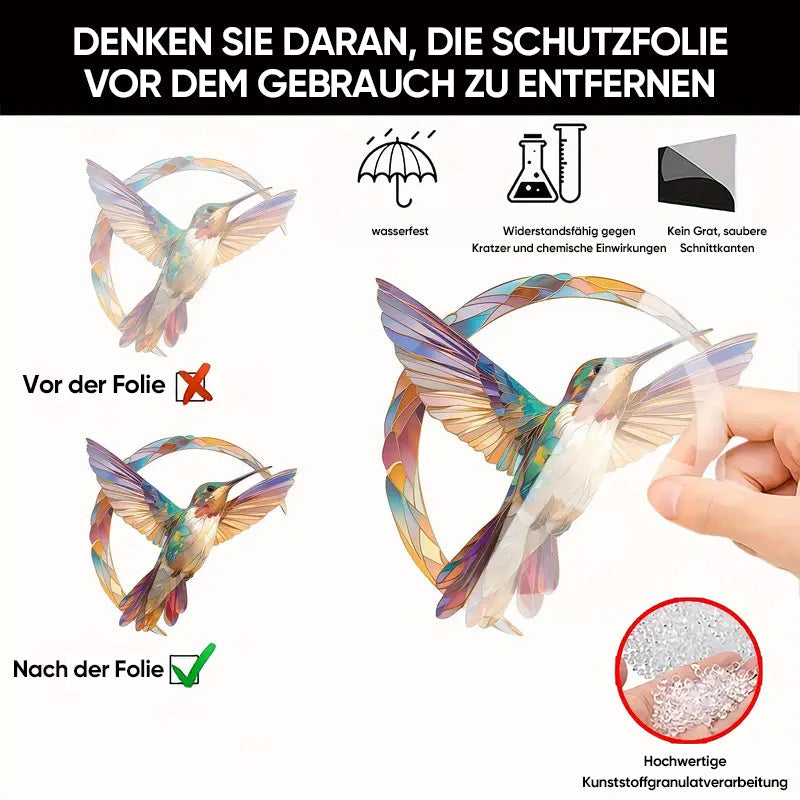Acryl-Kolibri-Anhänger