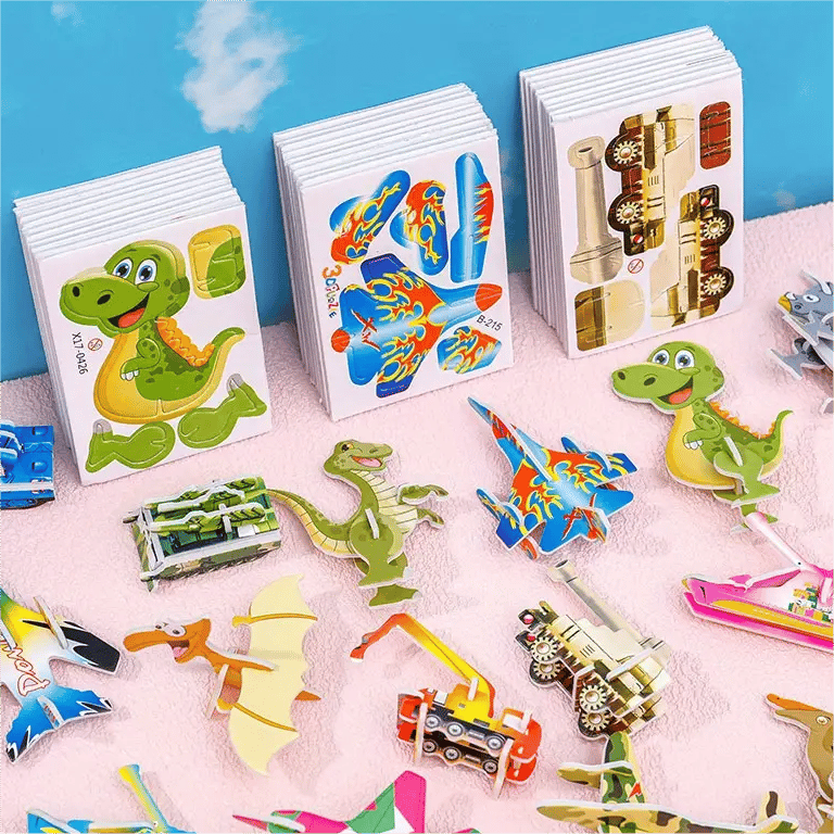ImagiBuild™ – 3D Lernpuzzle-Set für Kinder (10er-Pack)