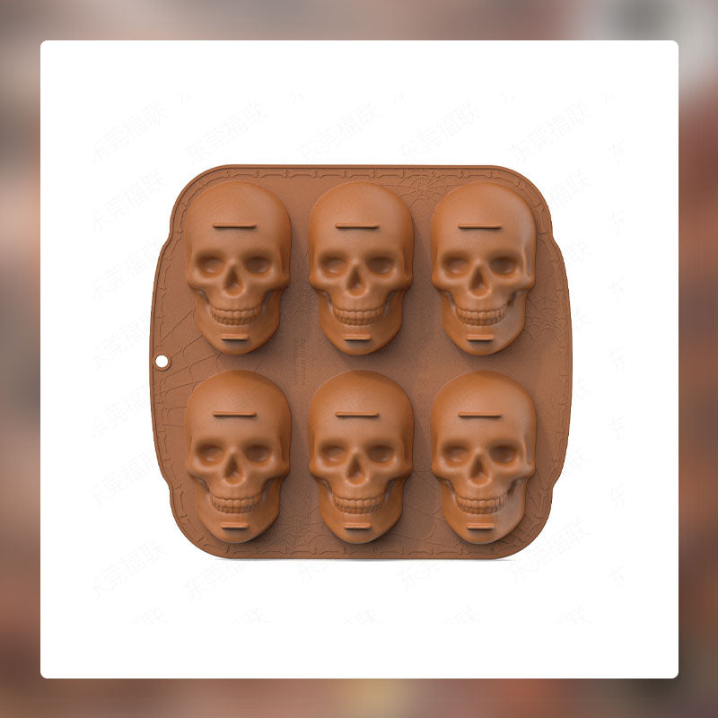 🎃 Totenkopf-Silikonform für Kuchen – Kreative Backideen für jeden Anlass! 💀 | 50% RABATT