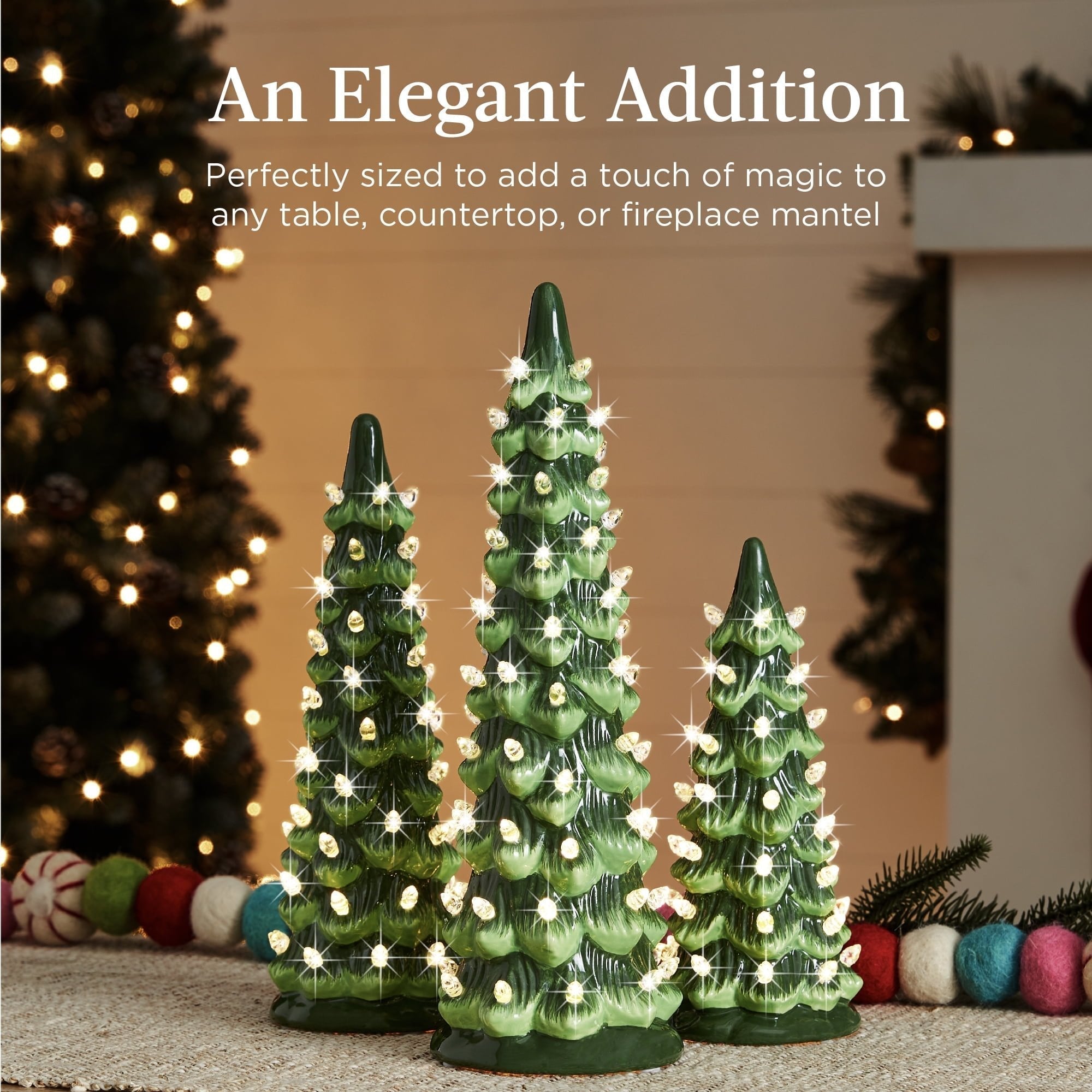 LumiGlow – Handbemalter Weihnachtsbaum aus Keramik