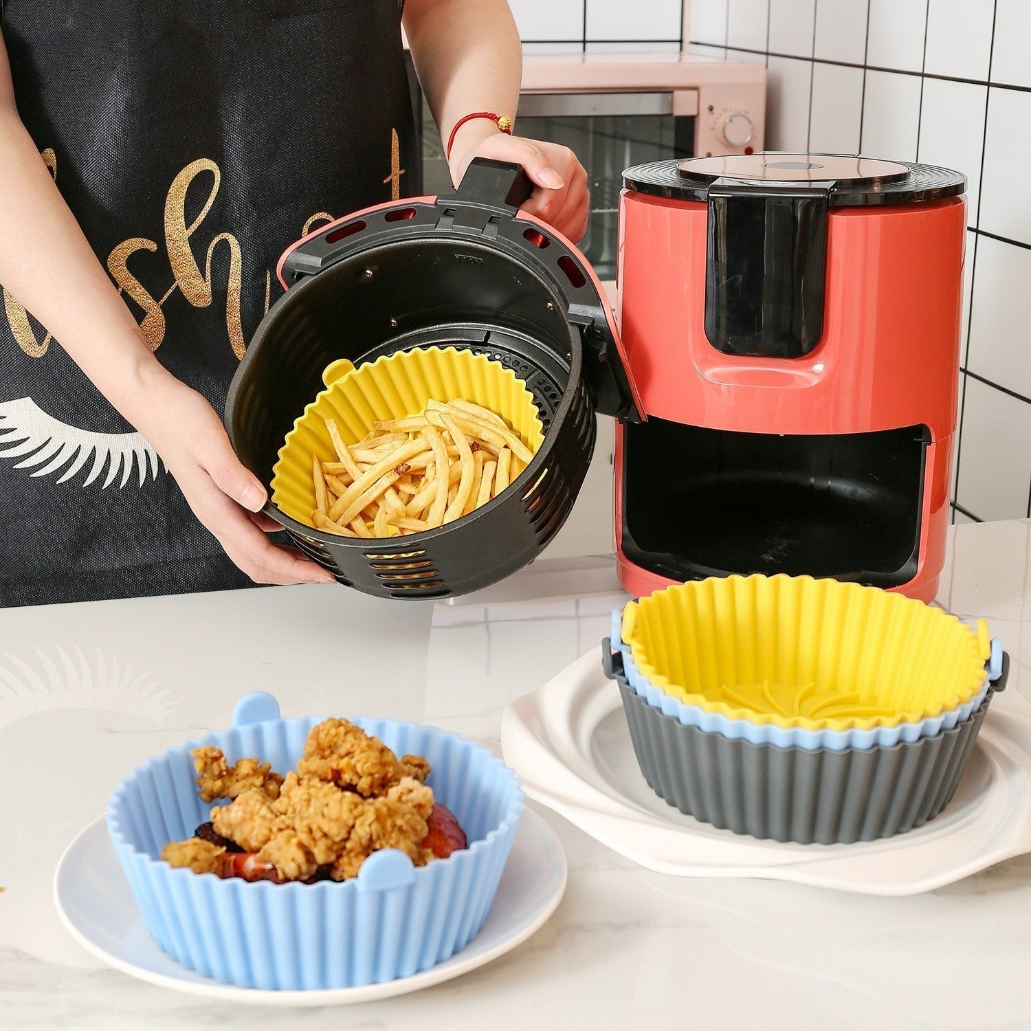 FryGuard - Silikon-Backblech für die Heißluftfritteuse | 1+1 GRATIS
