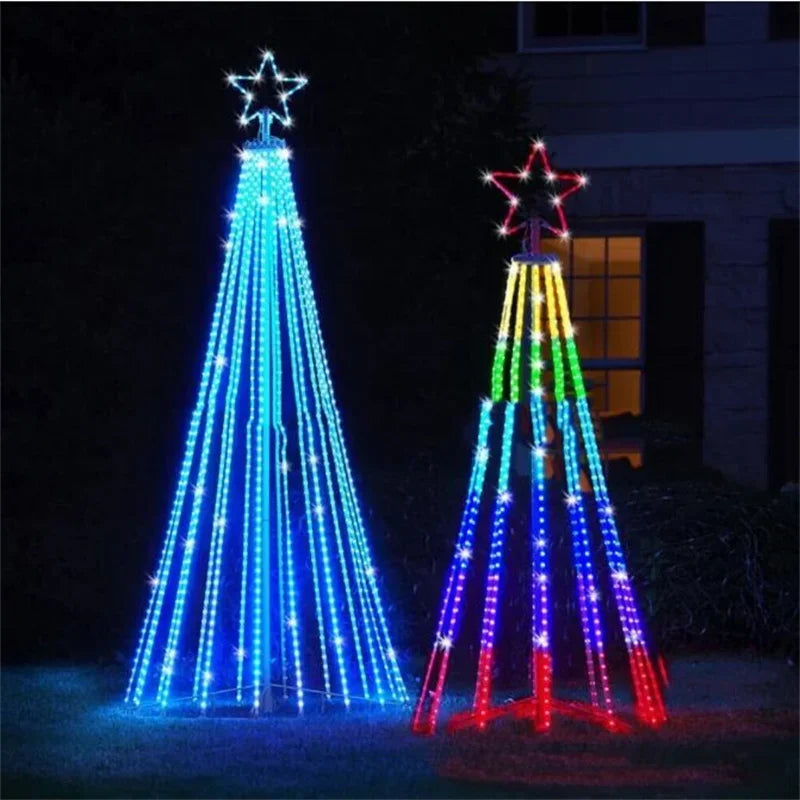 Multicolor LED-Weihnachtsbäume | 50% RABATT