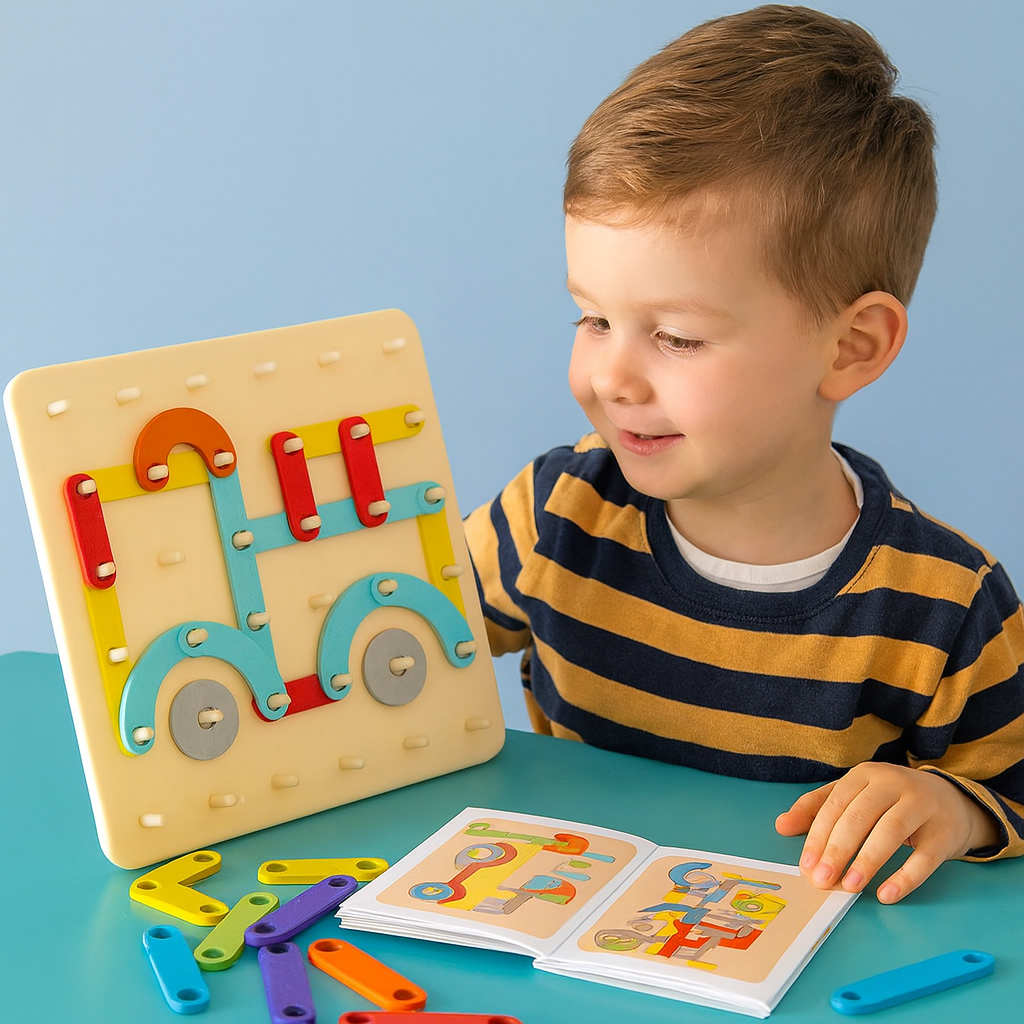 PuzzleBoard™ – Kreatives Montessori-Spiel für Kinder | 50% RABATT