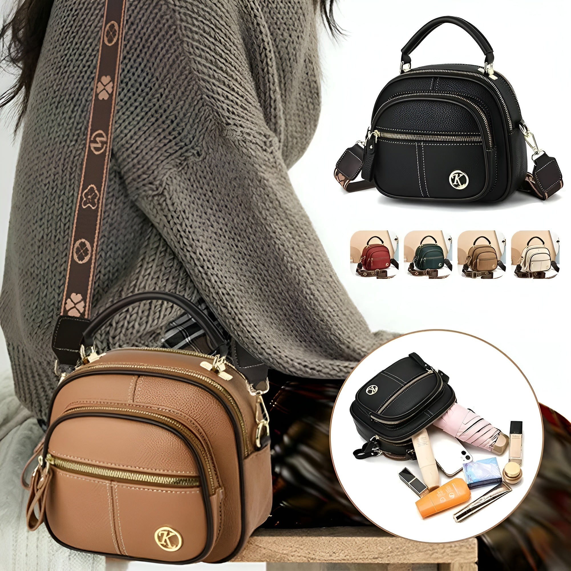 Galina - Klassische Crossbody-Tasche für Frauen | 50% RABATT