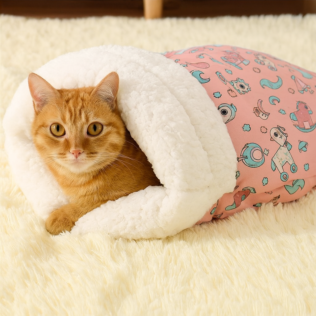 PurrNest – Kuscheliger Katzenschlafsack | 50% RABATT