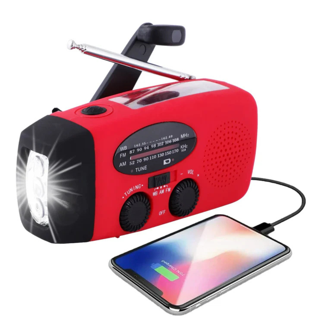 Notfallradio - Wetterwarnungen, SOS-Funktion & PowerBank-Funktion