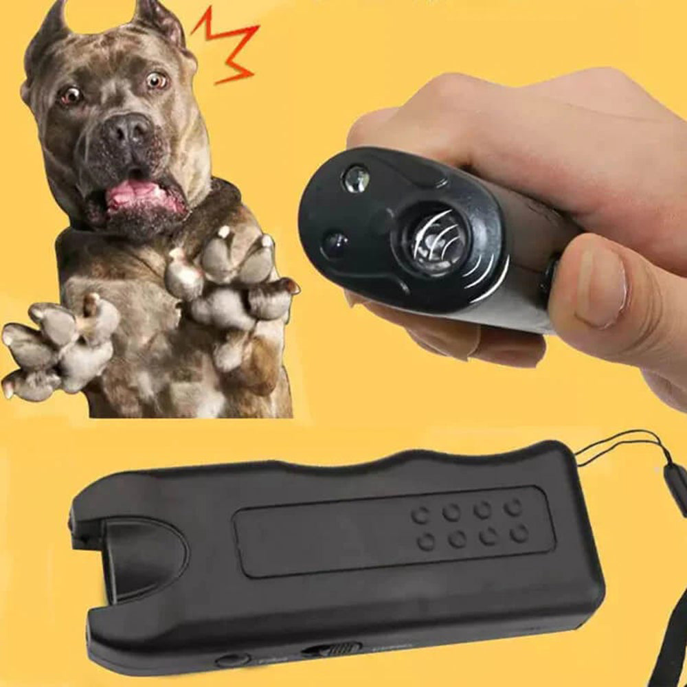 Handheld Bellkontrolle Leuchtender Ultraschall-Hundeabwehr