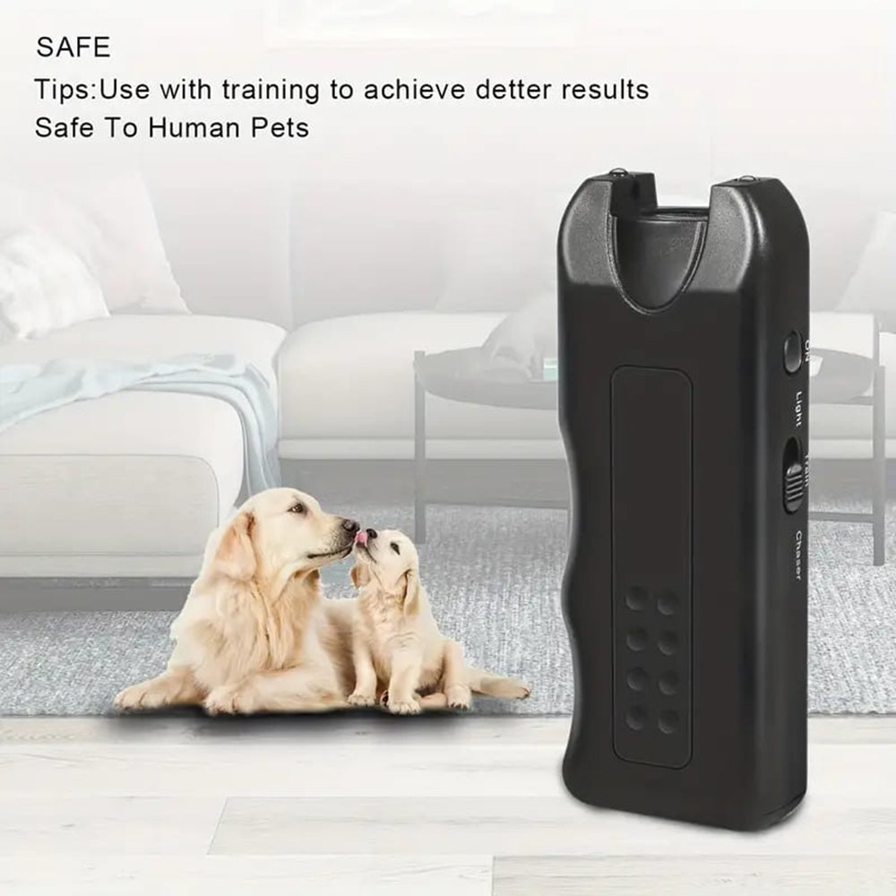 Handheld Bellkontrolle Leuchtender Ultraschall-Hundeabwehr