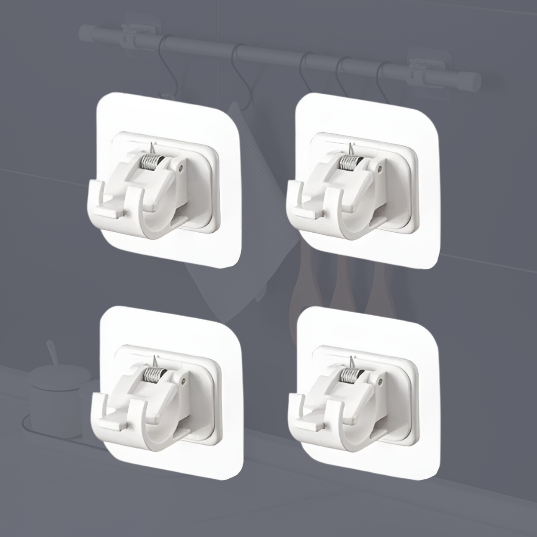 InstaRod™ | 4x Befestigungsmittel + GRATIS Vorhangstange