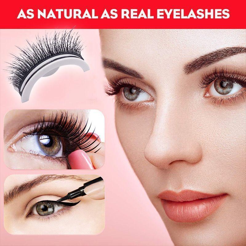 Wiederverwendbare, selbstklebende Wimpern, lang anhaltender Glamour, kein Aufwand