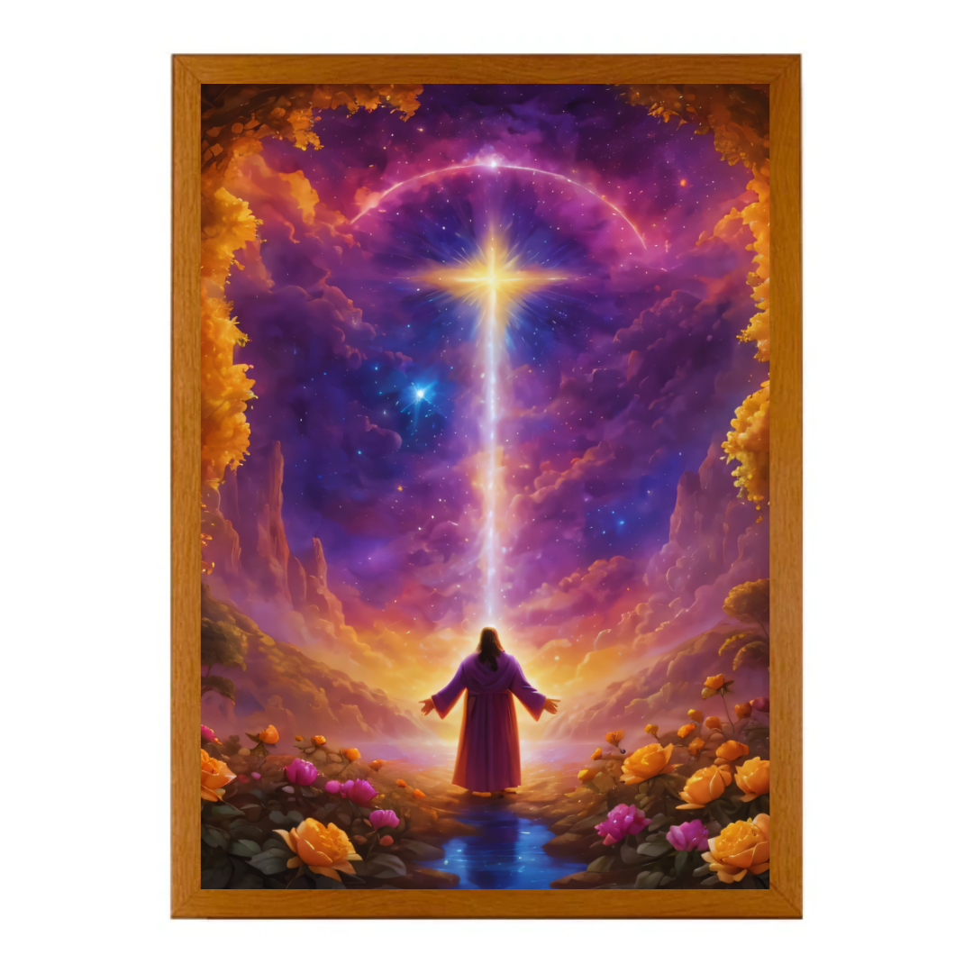 HeiligLicht - Jesus Led 4D Lichtmalerei-christliche Wandkunst | 50% RABATT