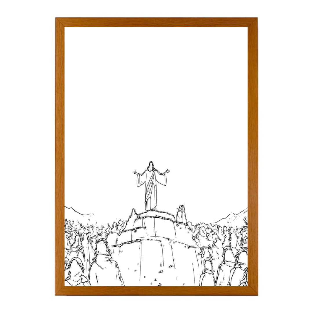 HeiligLicht - Jesus Led 4D Lichtmalerei-christliche Wandkunst | 50% RABATT